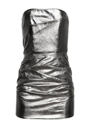 The Attico Mirror mini dress - Silver