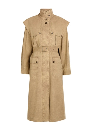 MARANT ÉTOILE belted pocket coat - Neutrals