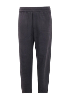 Emporio Armani textured trousers - Black
