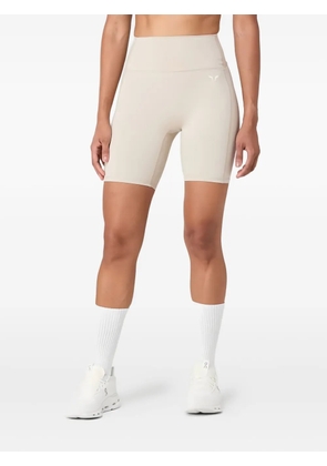 SQUATWOLF logo-detail compression shorts - Neutrals