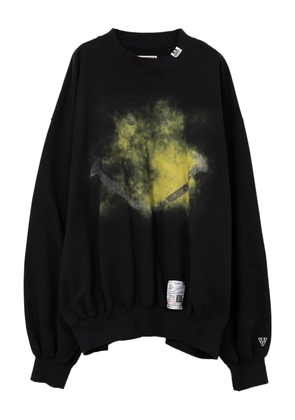 Maison MIHARA YASUHIRO smiley face-print sweatshirt - Black