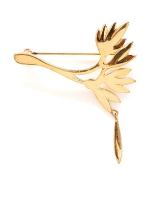 Christian Dior Pre-Owned branch dangle brooch - Gold