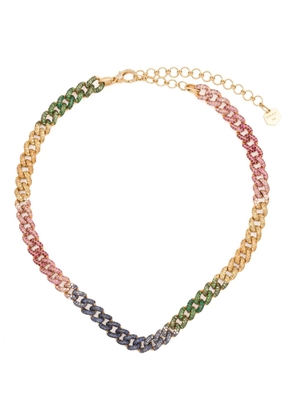 SHAY 18K yellow gold Rainbow Pave choker