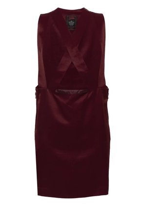 Jean Paul Gaultier Pre-Owned 1990s crossover dungaree dress - Red