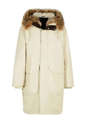 Moose Knuckles shearling-hooded parka - Neutrals