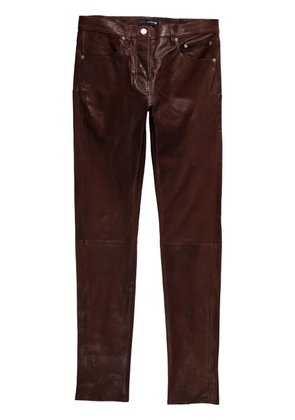 Purple Brand P001 low-rise skinny trousers - Brown