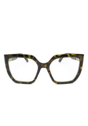 Christian Dior Pre-Owned 2020s tortoiseshell-effect glasses - Brown