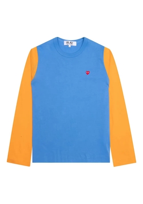 Comme Des Garçons Play long-sleeve T-shirt - Blue