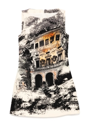 Isabel Sanchis Landscape print sleeveless dress - Yellow