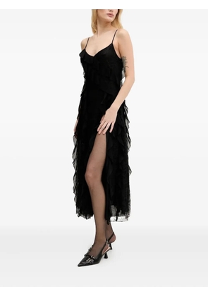 Miss Sixty ruffled midi dress - Black