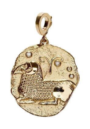 Azlee 18kt yellow gold Of The Stars Aries pendant charm