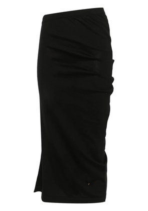 Moschino asymmetric midi dress - Black