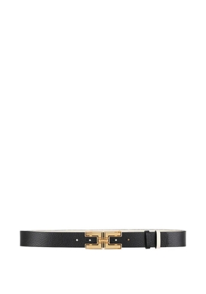 Elisabetta Franchi two-tone logo buckle belt - Black