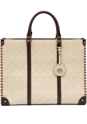 Isla Monogram tote bag - Neutrals
