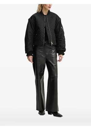 STAND STUDIO diamond-quilted bomber jacket - Black