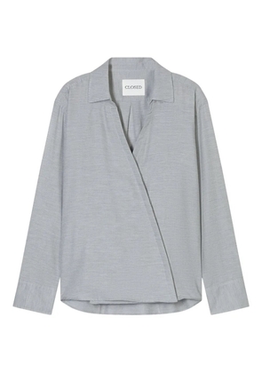Closed asymmetric blouse - Grey