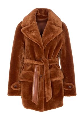 Urbancode belted reversible coat - Brown