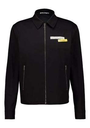 Palm Angels Pax Los Angeles Times News-print cotton jacket - Black