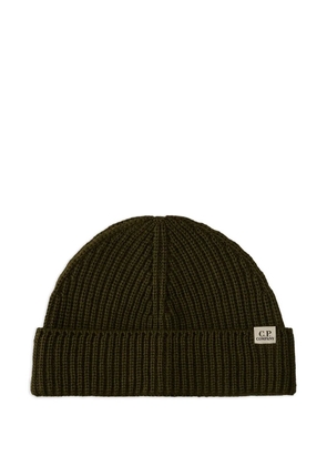 C.P. Company ribbed-wool beanie hat - Green