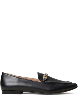TWINSET logo-plaque loafers - Black