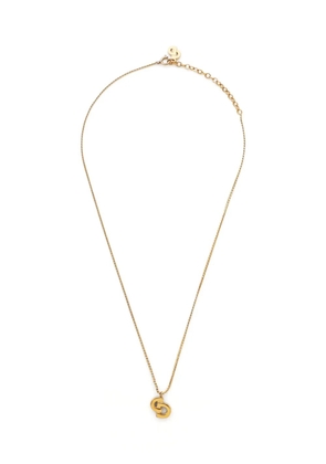 Christian Dior Pre-Owned 2000s CD pendant necklace - Gold