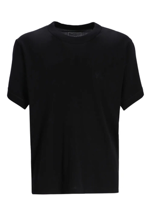 Y-3 logo-detail cotton T-shirt - BLACK
