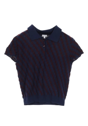 Loewe Pre-Owned 2000s knitted polo top - Blue