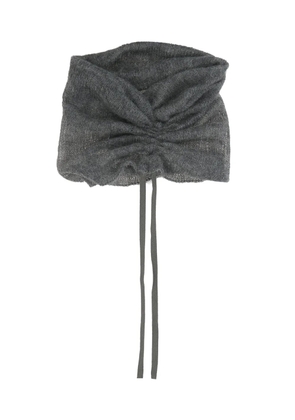 Ann Demeulemeester gathered-detail neck scarf - Grey