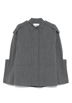 Jil Sander maxi-cuff shirt - Grey