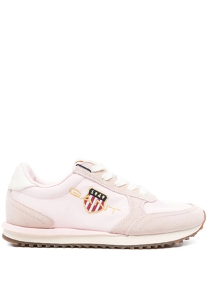 Gant logo-embroidered sneakers - Pink