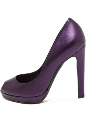 Sergio Rossi Vintage leather pumps - Purple