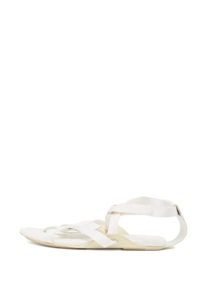 Hermès Pre-Owned leather strap sandals - White