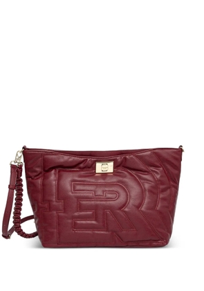 ERMANNO FIRENZE embossed-logo top-handle tote bag - Red