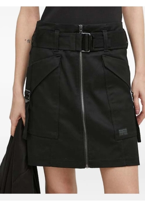 G-Star RAW belted zip-up skirt - Black