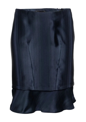 Emporio Armani Pre-Owned satin mini skirt - Blue