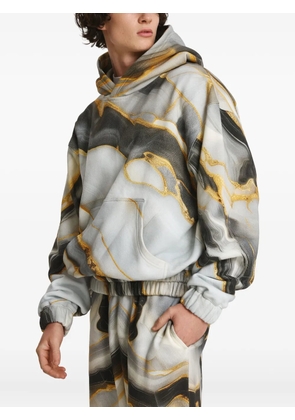 IRINA VOINEA Marble hoodie - Neutrals