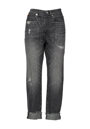 No44 Crossover distressed jeans - Grey