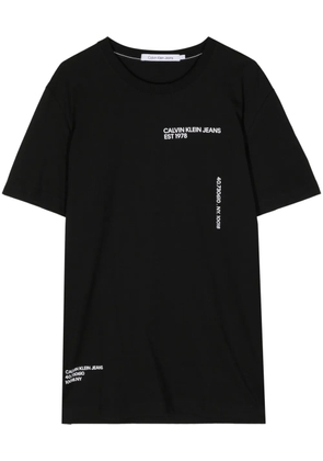 Calvin Klein Jeans Multiplacement cotton T-shirt - Black