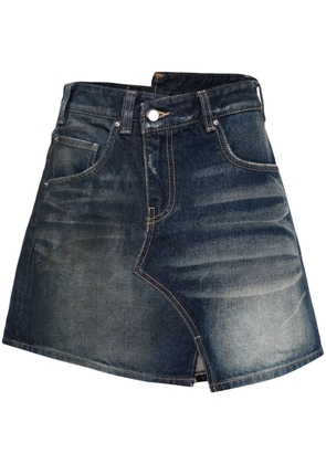 JNBY asymmetric-design cotton skirt - Blue
