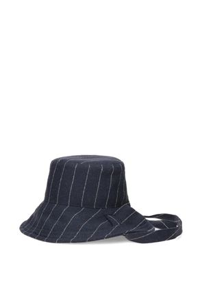 Borsalino Vitti striped-pattern hat - Blue