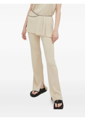 Drykorn split-hem flared trousers - Neutrals