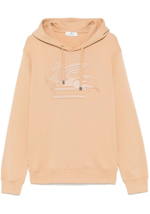 Etro Pre-Owned Pegaso-embroidered hoodie - Neutrals
