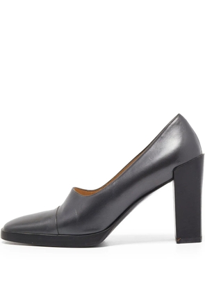 Gucci Pre-Owned 100mm square-toe pumps - Grey