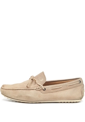 Tod's Vintage Pre-owned suede loafers - Neutrals