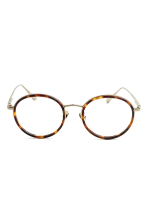 Linda Farrow round-frame glasses - Brown