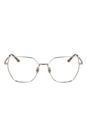 Lacoste geometric-frame glasses - Gold