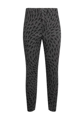 Issey Miyake pleated printed trousers - Grey