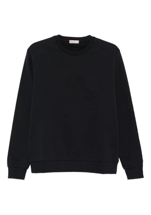 Herno logo-embroidered cotton sweatshirt - Black