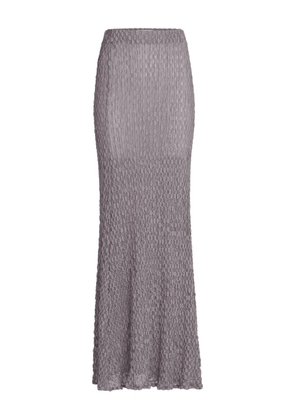 Silvia Tcherassi Ciji textured maxi skirt - Grey