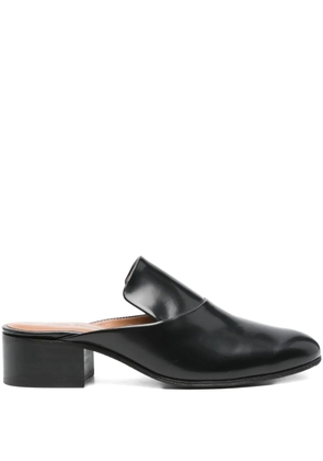 Anne Thomas 40mm leather block-heel mules - Black